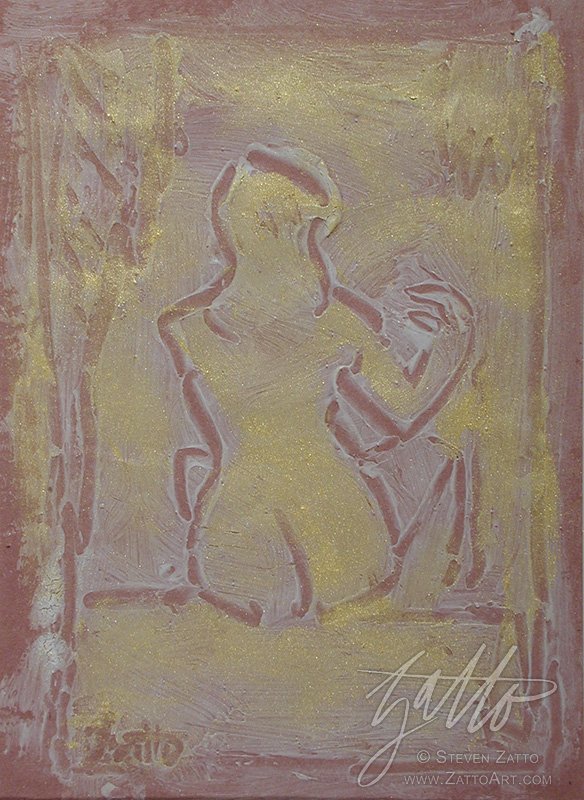 Seated Nude Venetian Red