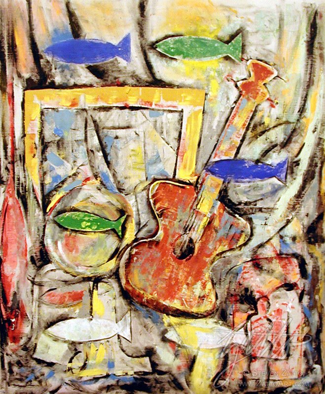 still-life-with-guitar-and-fish