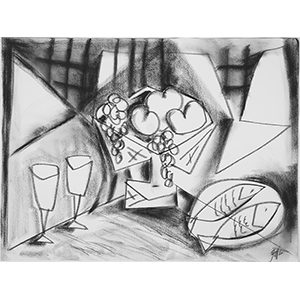 Still Life Fish and Fruit