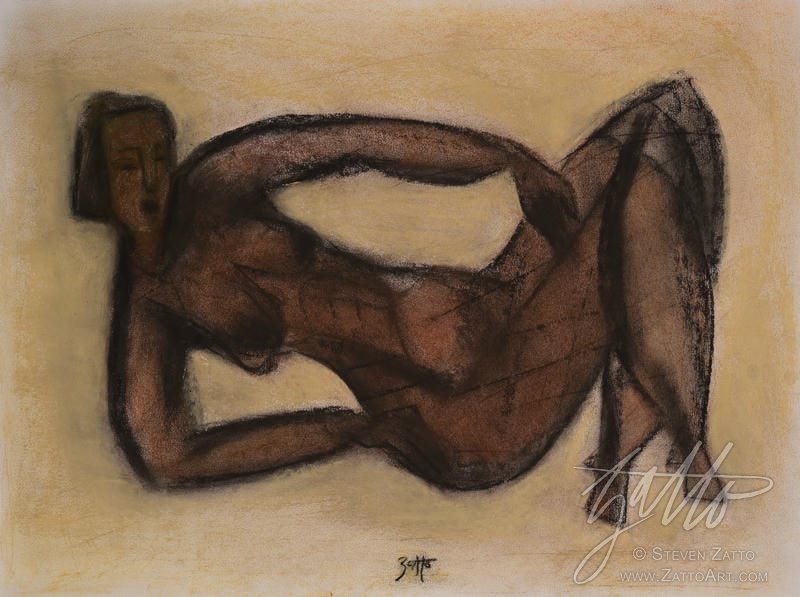 Beautiful Woman in Repose