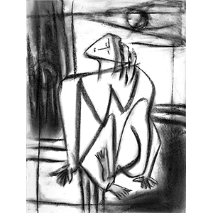 Seated Figure with Planets