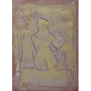 Seated Nude Venetian Red