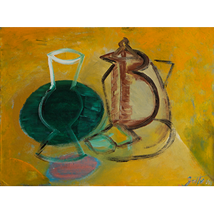 Still Life with Tea Pot and Lemons