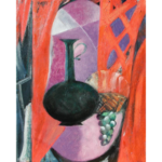 Urn with Grapes and Basket